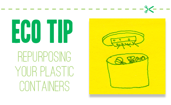Eco-Tip: The many purposes of plastic containers