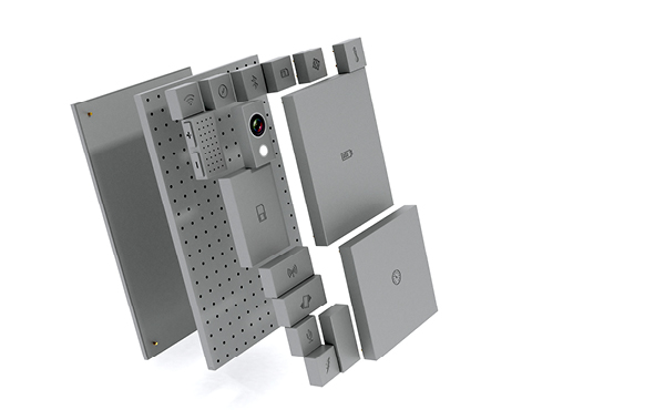 A smartphone with exchangeable hardware