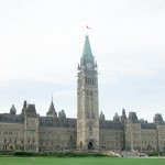 The centre block of the federal Parliament Buildings in Ottawa