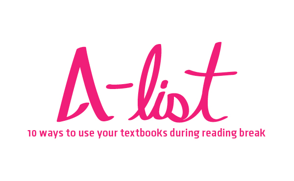 10 ways to use your textbooks during reading break
