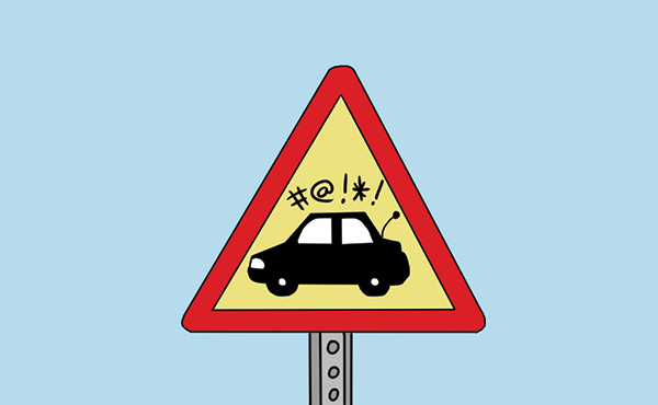 Road rage: two men battle it out in the intersection of Quadra and McKenzie