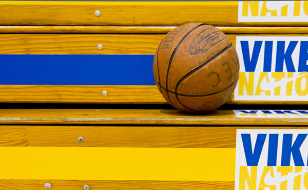Basketball on Vikes Nation bench