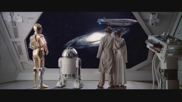 Luke Skywalker and company at the end of The Empire Strikes Back. Credit by Lucasfilm