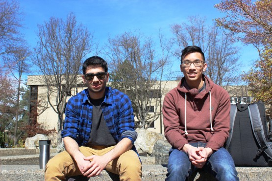 Trevor Lee, third-year Engineering student, and Maitreya Panse, fourth-year Engineering student 