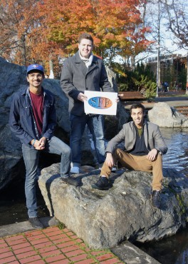 Moiz Karim, Tahir Chatur, and Matt Power are hoping to encourage student filmmaking with Shoreline Film Festival. Photo by Sarah Lazin