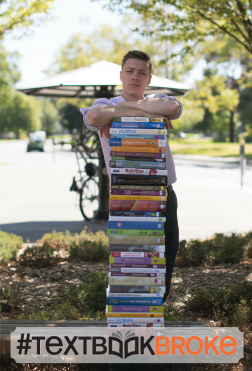 Maxwell Nicholson hopes the TextbookBroke campaign will encourage more professors to adopt open source texts. Photo provided by UVSS