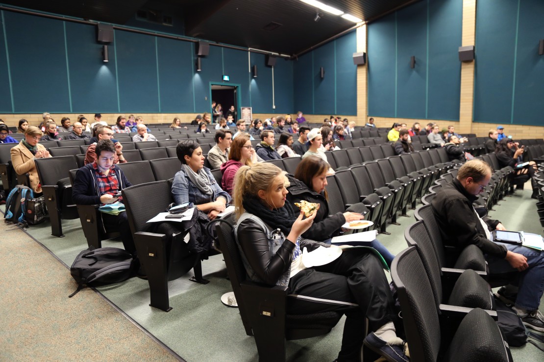 Low turnout at last Thursday's semi-annual general meeting meant that the board couldn't hold any votes on resolutions. Photo by Belle White, Photo Editor