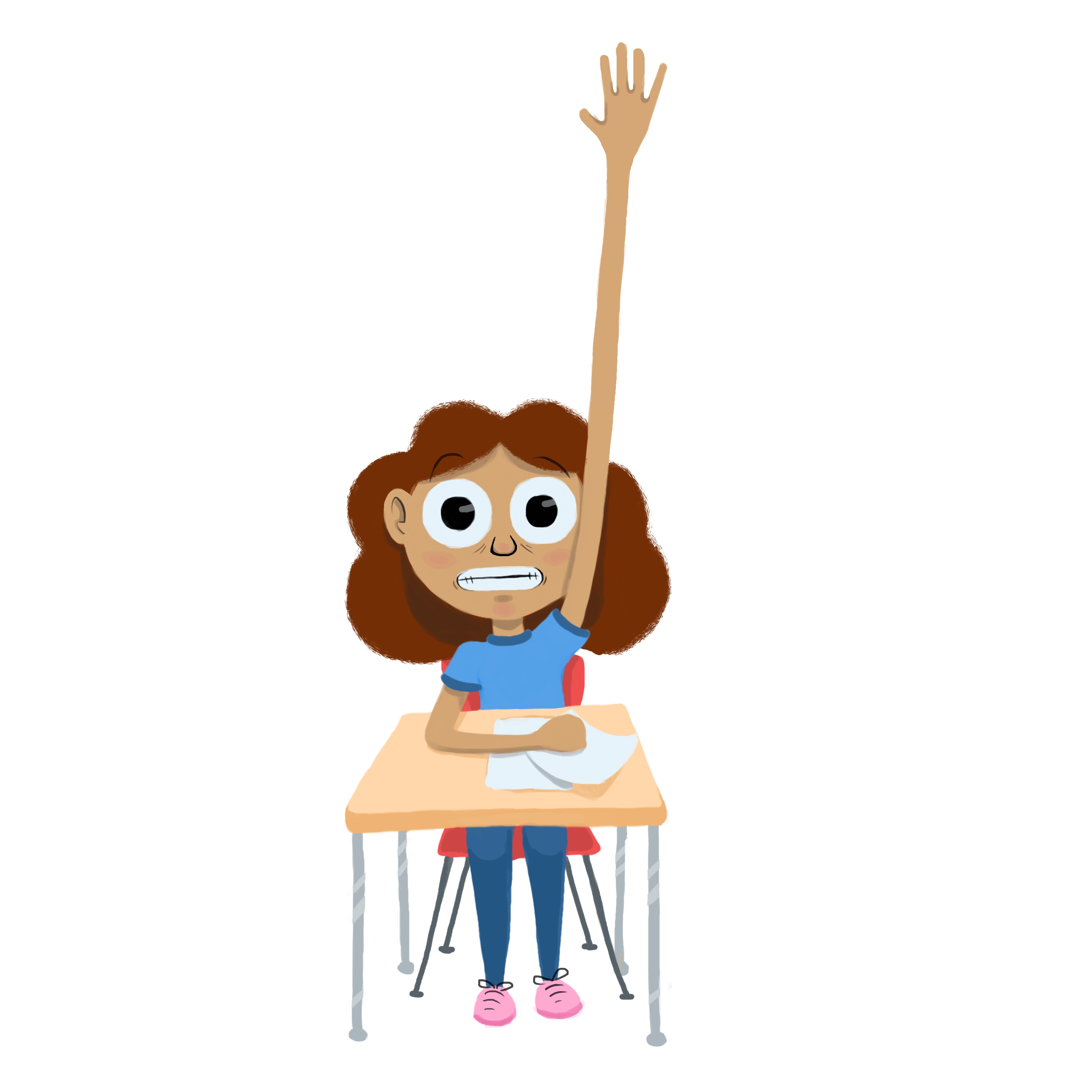 A brief taxonomy of why people raise their hands in class