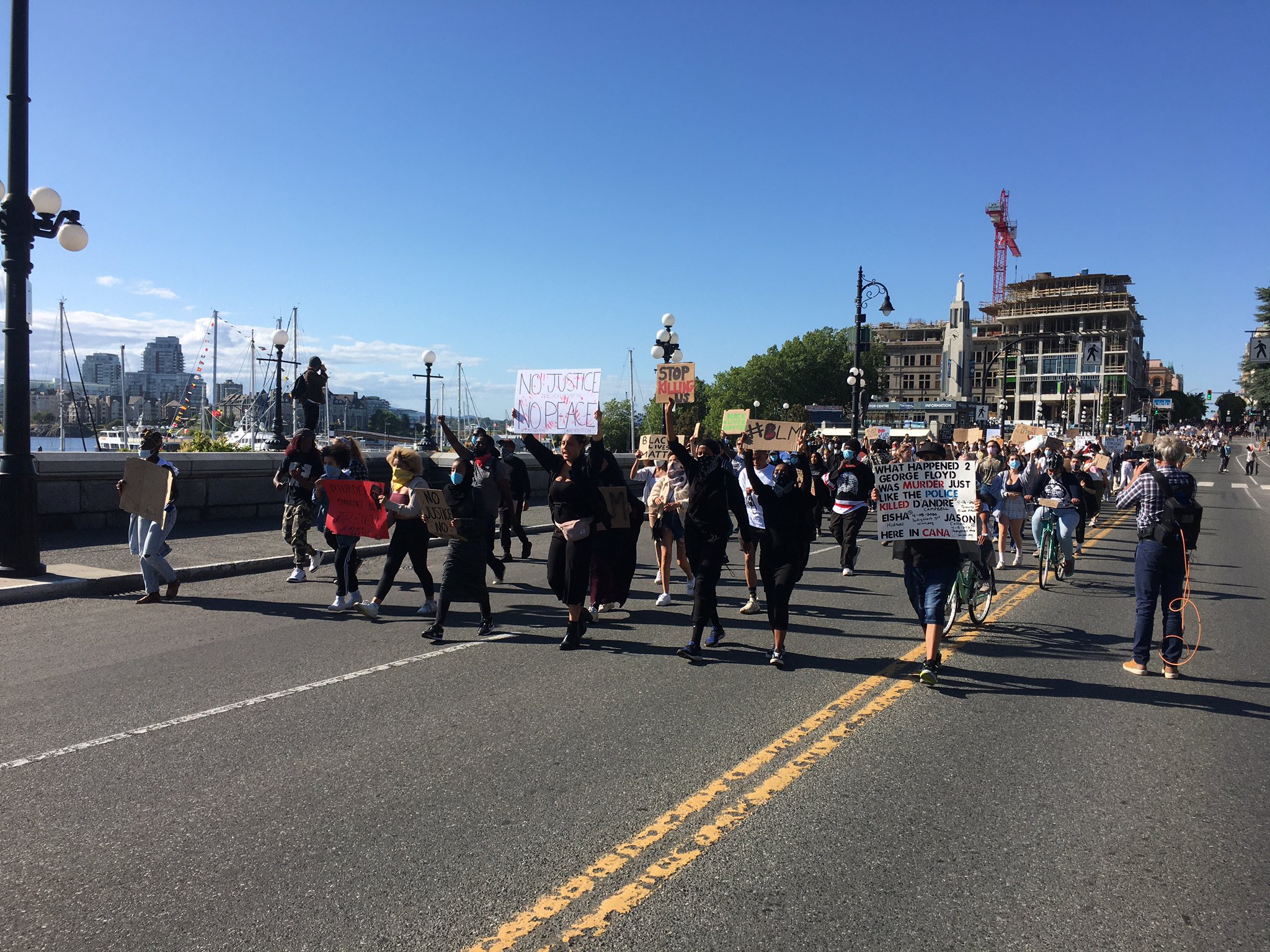 Black Lives Matter Protesters on Government Street