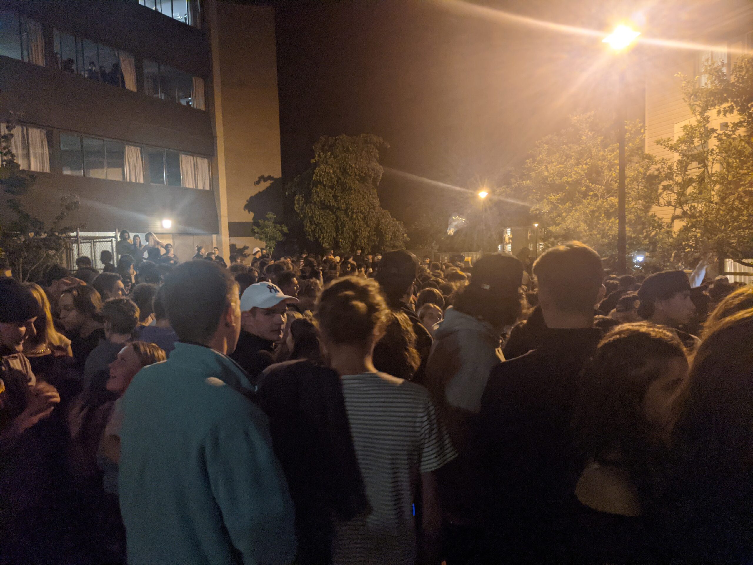 Over 800 students attended a party at UVic residences after move-in day