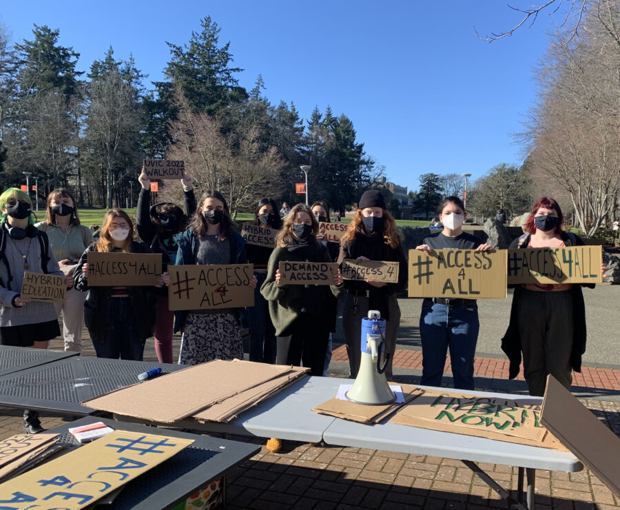 Acces4All walkout, photo by Ashlee Levy.