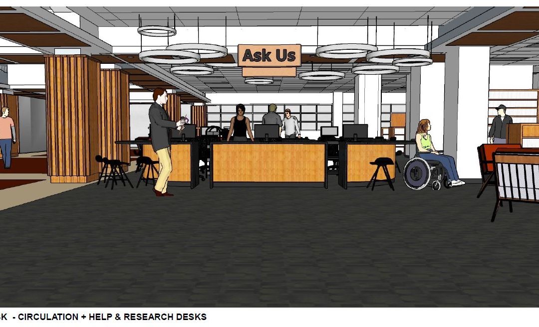 UVic library renovations include increased study space and new service desk