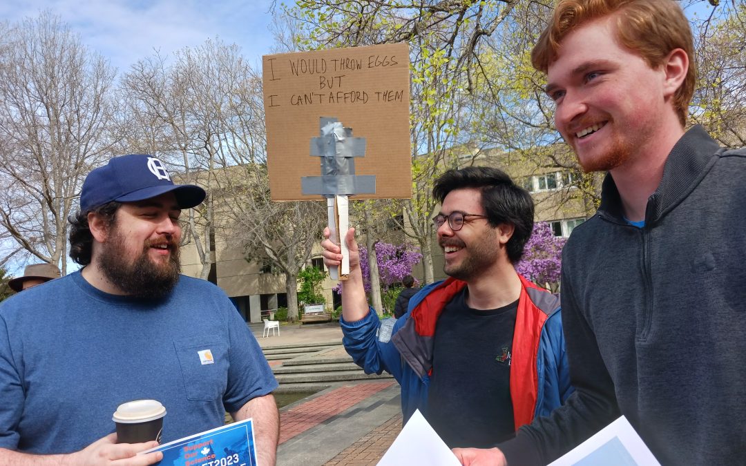 UVic graduate community joins nation-wide walkout to demand a living wage