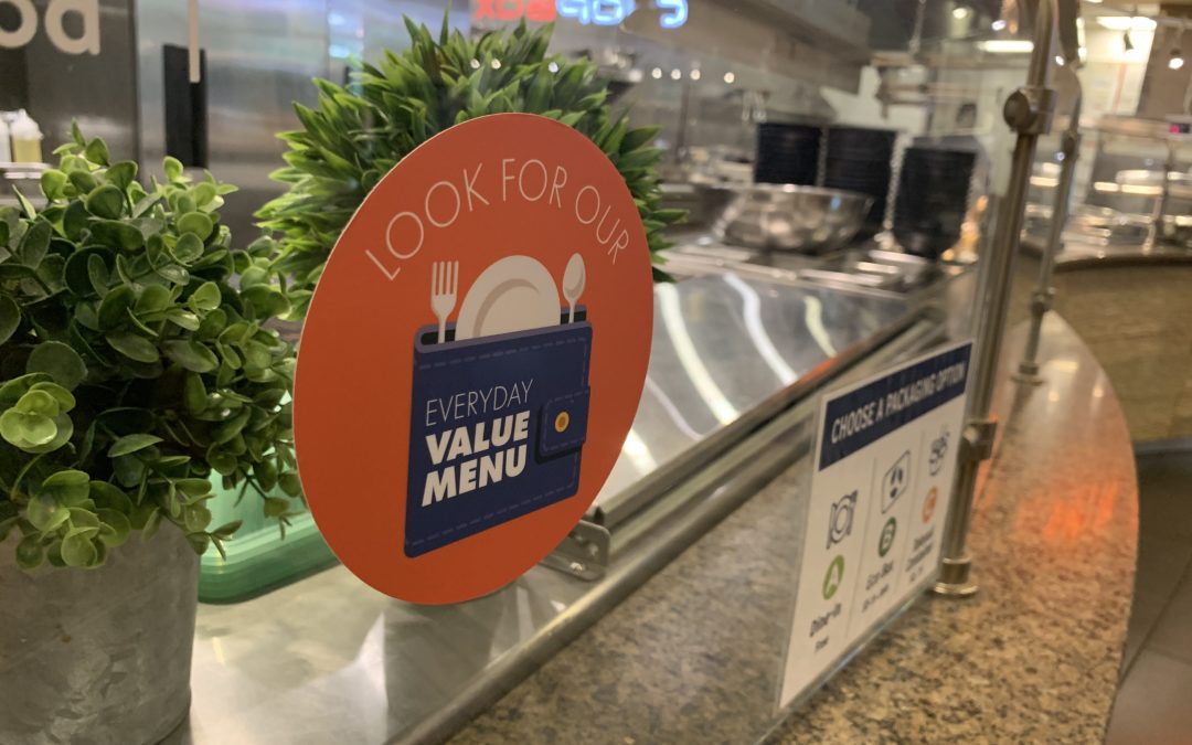 We tried the value meals on campus so you don’t have to 