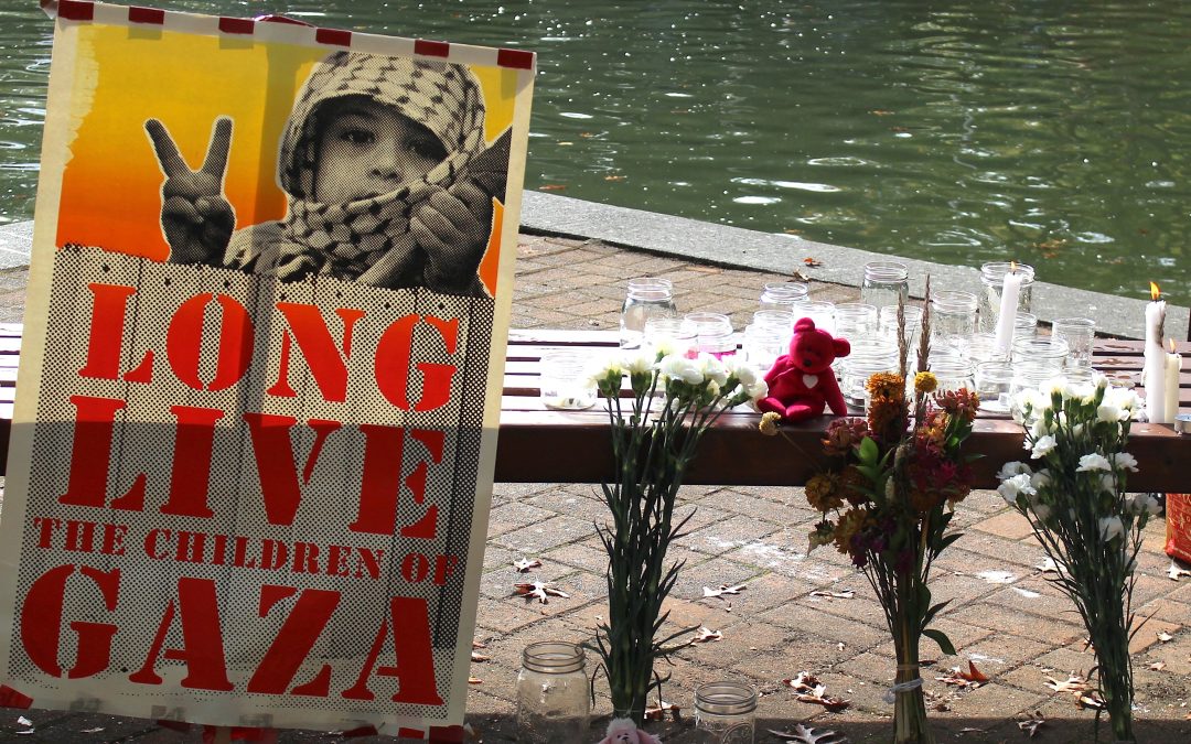 UVic students, local groups host vigil on campus for Palestinians killed in Gaza