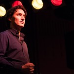 Trudeau at a speaking event CSSG