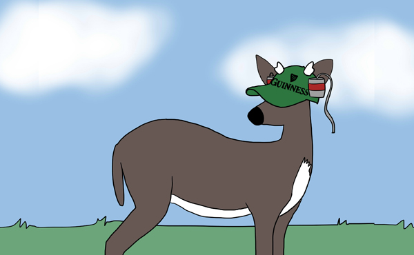 UVic’s drunken deer