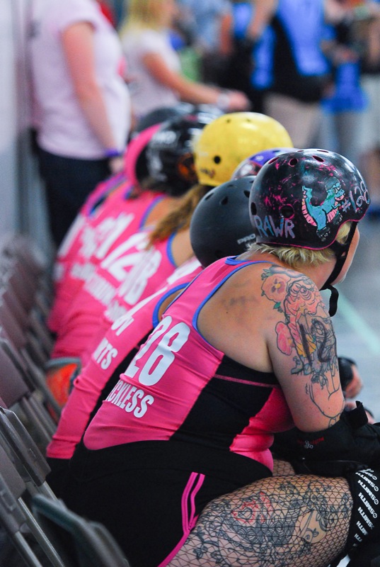 The Belles of the Brawn wait in the wings to strike.