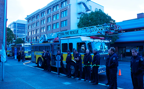 Mayor kicks off Fire Prevention Week outside City Hall