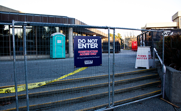 University Centre cafeteria closed for construction