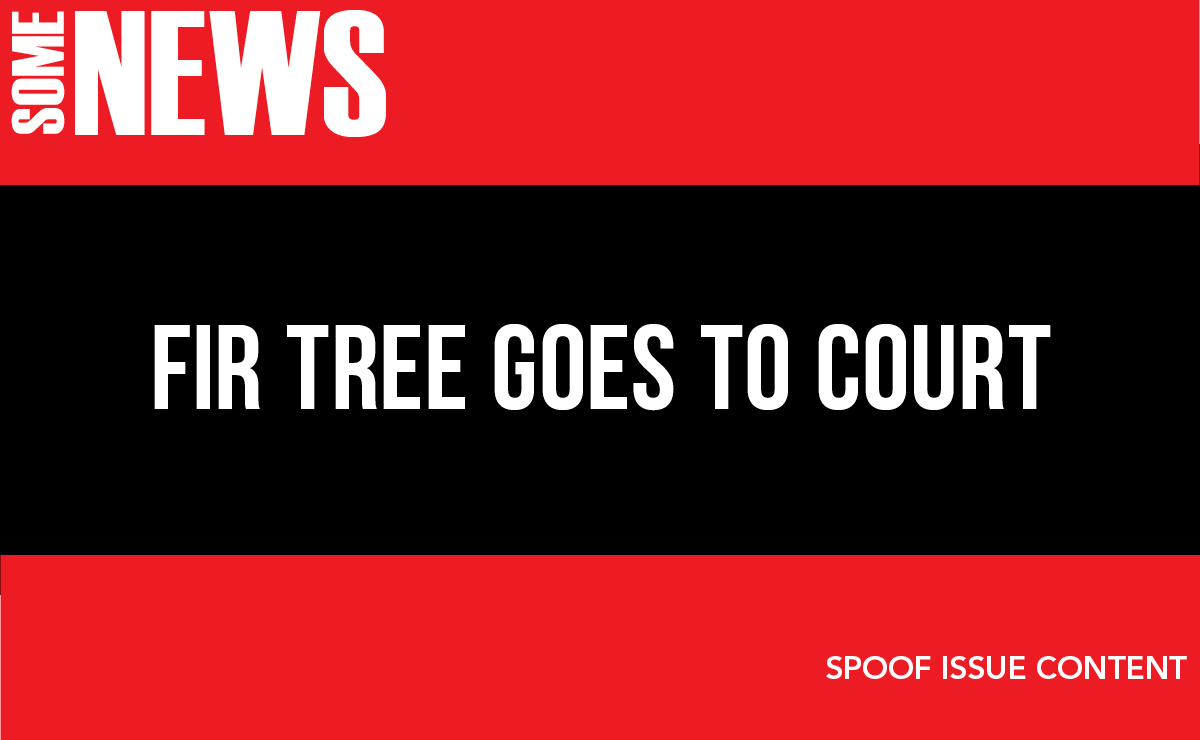 Fir tree goes to court