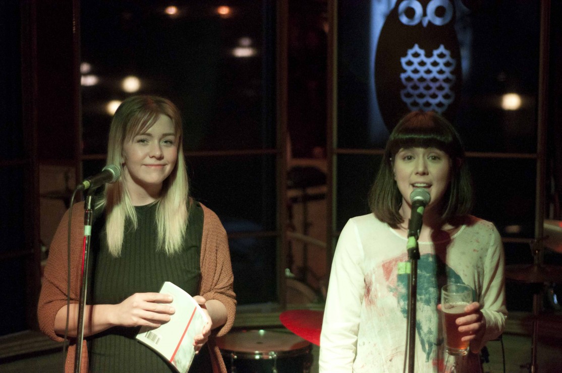 From left to right: This Side of West Managing Editor Stephanie Toth and Editor-in-Chief Keiko Hart. Photo by Spencer Pickles