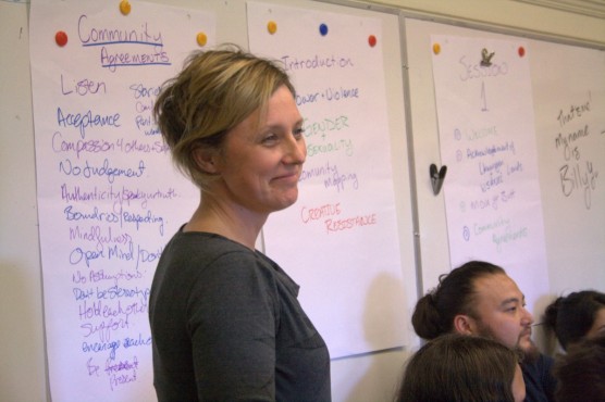 Georgina Hope in class. Photo by Sarah Allan