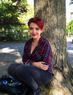 Natalie Wright, third-year English student