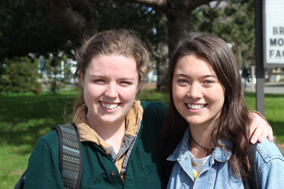 NATALIE SMITH, FOURTH-YEAR TEACHING STUDENT, AND RAYNE KRAMER, FOURTH-YEAR PSYCHOLOGY STUDENT