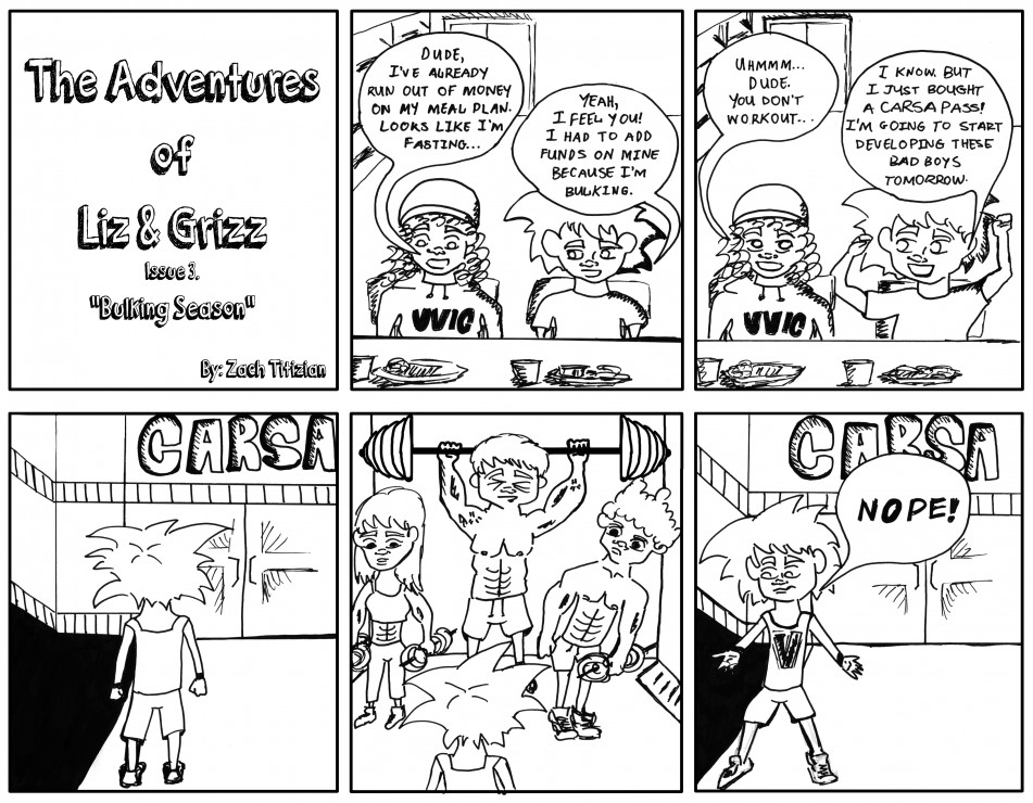 Comic by Zach Titizian, Graphic Contributor