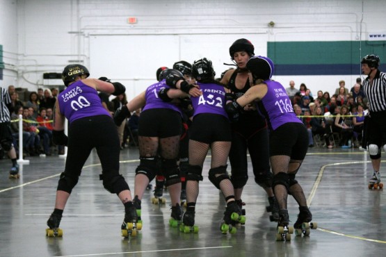The A-Team struggled to hold their own durring their home opener April 25, at Archie Browning Arena in Equimalt. Photo by Riley van der Linden (Photo Contributor)