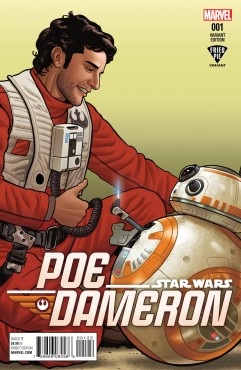 Poe Dameron #1 by Charles Soule and Phil Noto. Variant cover by Joe Quinones. Image via Marvel