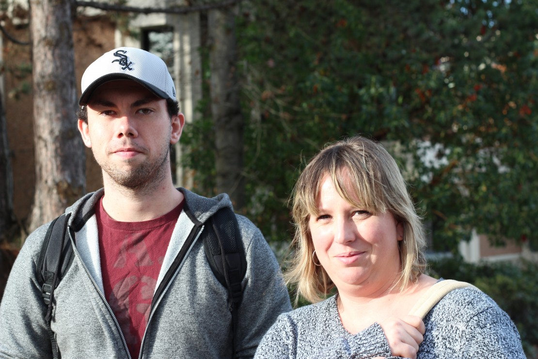 Tony Ebbs-Canavan and Shannon Gordon, fourth-year Psychology students