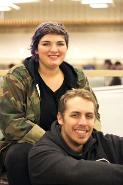 Nassim Nowshadi (top), Political Science student, and Brandon Clarke (bottom), English/History student