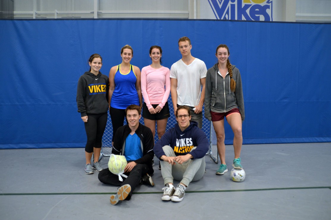 The Victoria Blind Football Club hangs out at their orientation day April 9. Photo by Anna Wortberg