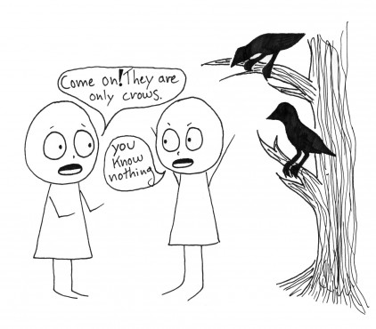Seriously. Watch yourself. Illustration by Zoë Collier. 