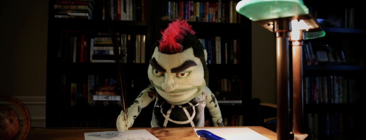 Puppets carry the show at many points of A Fat Wreck, including this felt facade of Fat Wreck Chords founder 
