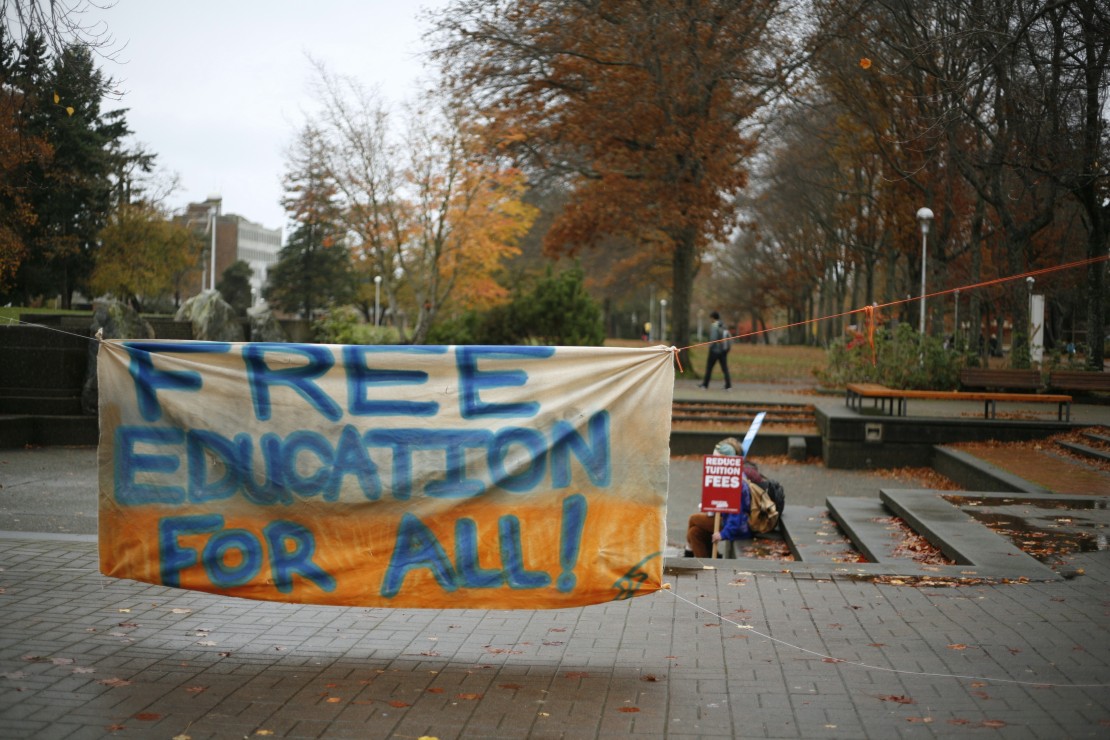 The UVSS board of directors is under fire for not publicly supporting Nov. 2's National Day of Action. But they say it comes down to who organized the nation-wide event — the Canadian Federation of Students. Photo by Belle White, Photo Editor
