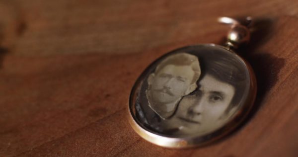 Two photos of Angelo Conte, the great-grandfather of director Moruzzi. Photo by Leonardo Baraldi.