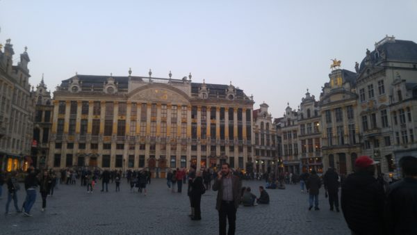 Brussels's central square, known as the Grand Place, houses the city's town hall. Photo by Anna Dodd