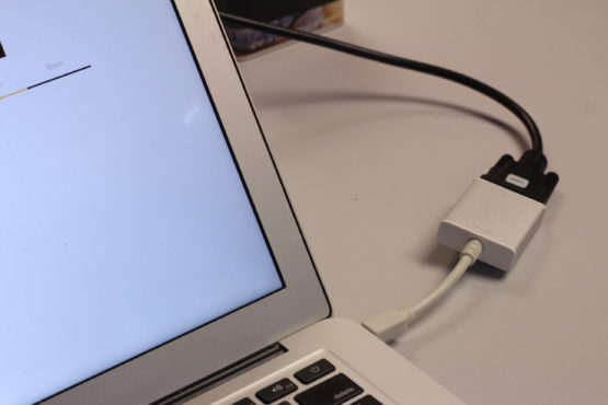 Prof actually gets video playing from laptop on first try