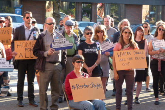 September’s “Housing for All” rally saw results at Victoria City Hall ahead of the upcoming municipal election