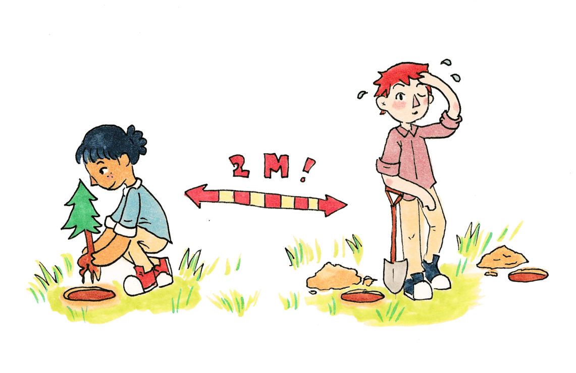 tree planters covid-19