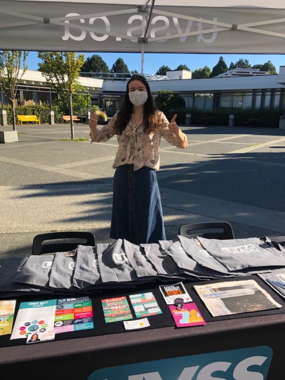 Sarina de Havelyn tabling at Campus Kick Off