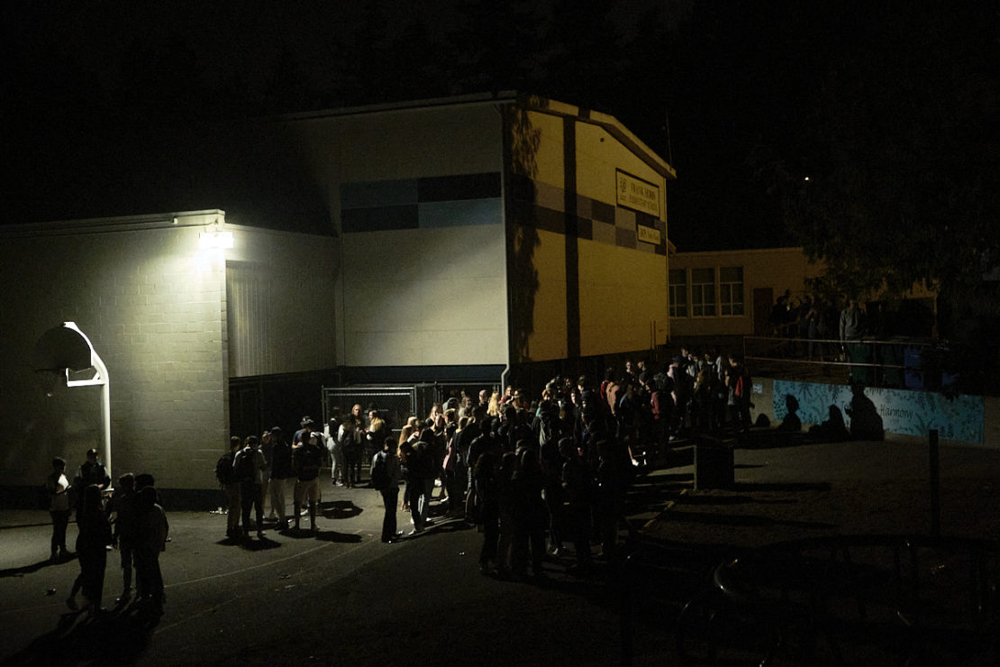 party at nearby elementary school