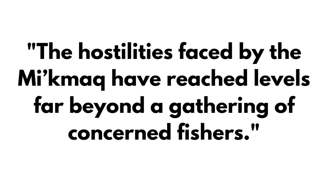 block quote Mi'kmaq fishing