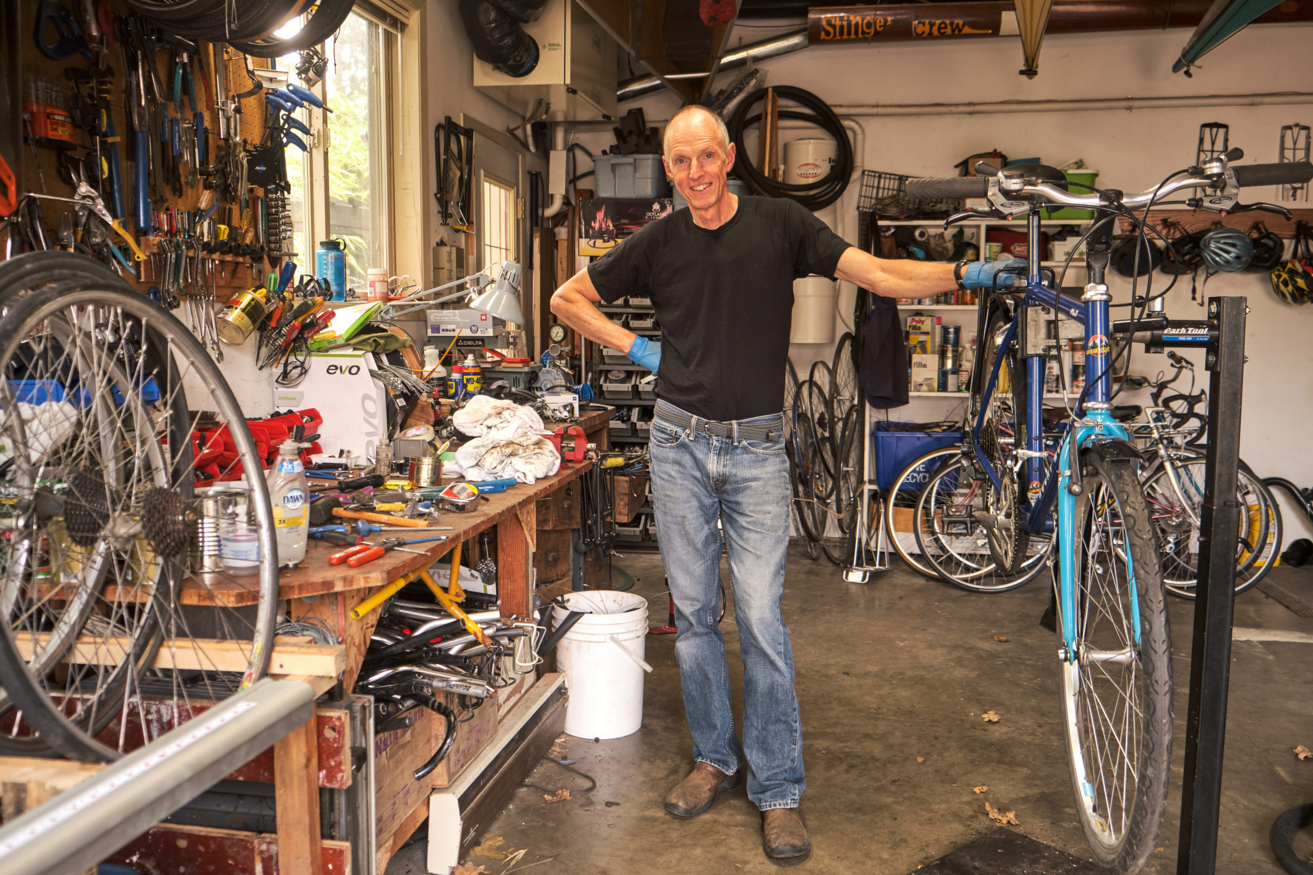 tim storm with bikes