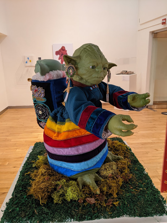 Elder Yoda in the On Beaded Ground exhibit