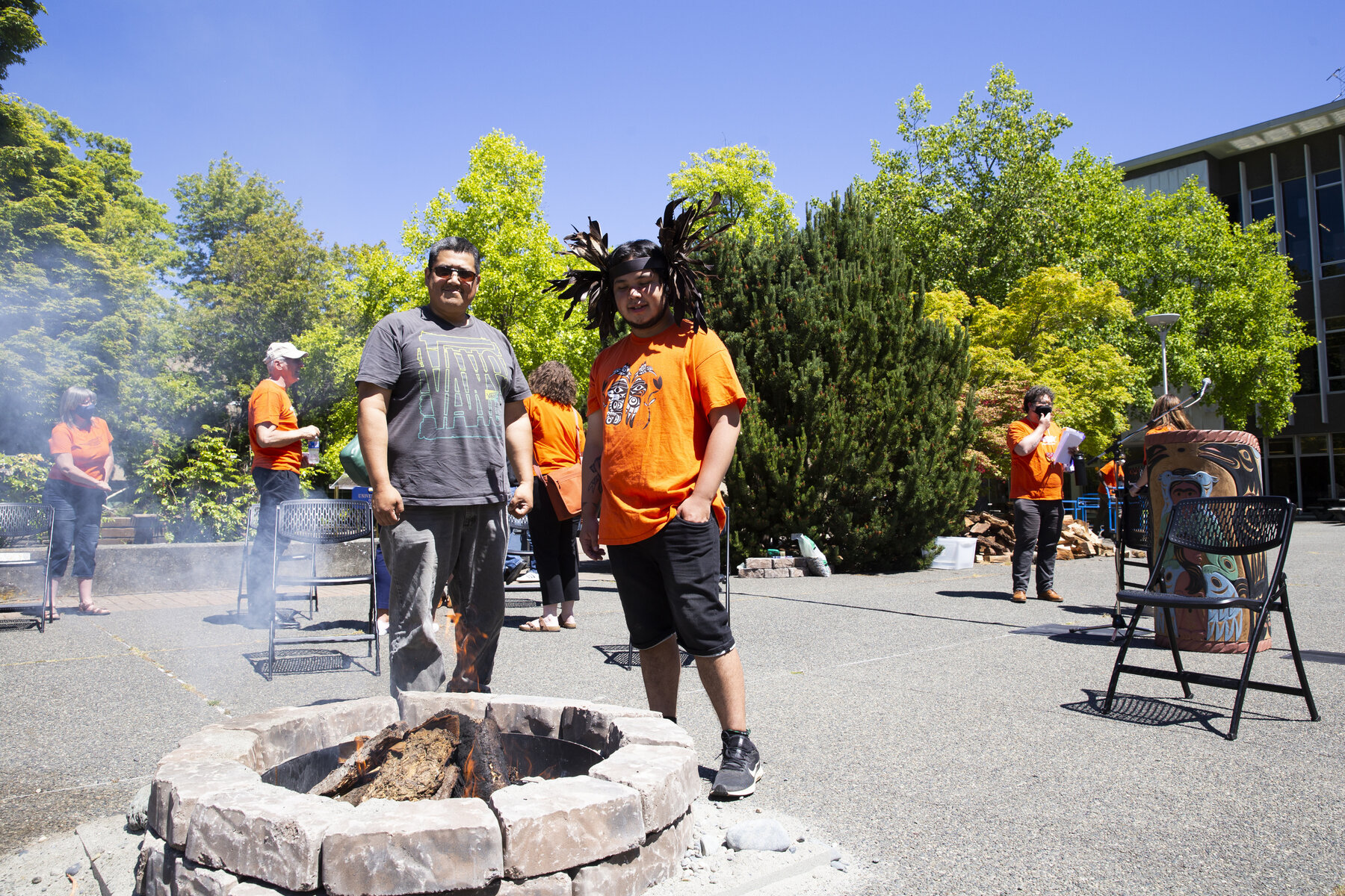 sacred fire ceremony at UVic