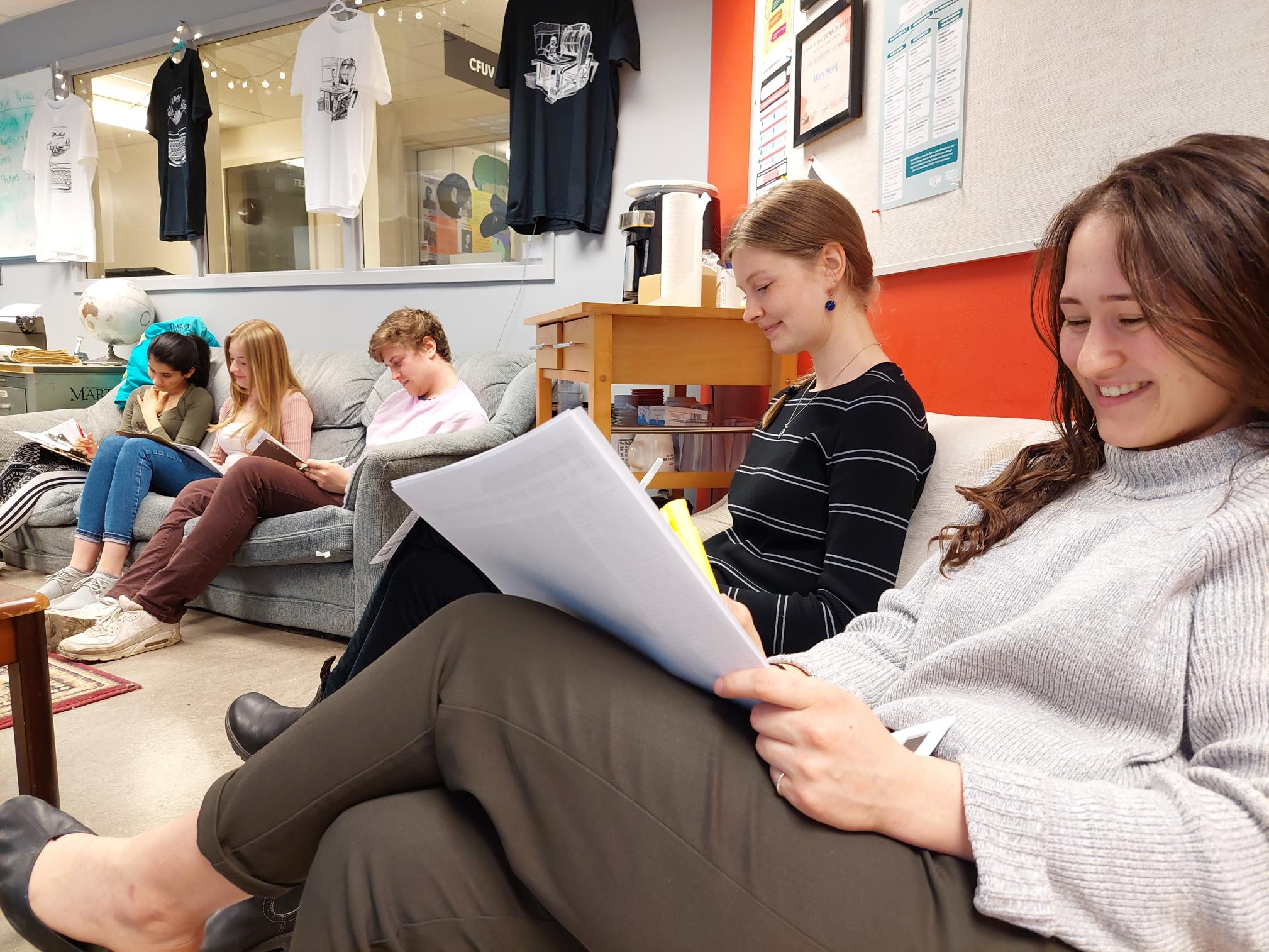 The Martlet's summer volume 75 staff, photo by Sie Douglas-Fish.